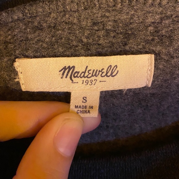 MADEWELL Appliqué NOIR Crewneck Sweatshirt - Picture 6 of 6